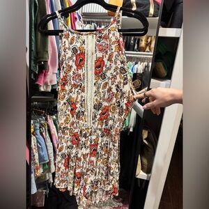 Audrey 3+1 Floral Jumpsuit with Lace Detail